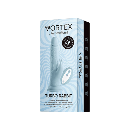 FemmeFunn - Vortex - Turbo Rabbit - Roterende realistische rabbit vibrator