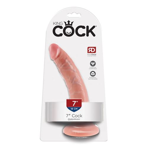 king-cock---dildo-met-zuignap---18-cm