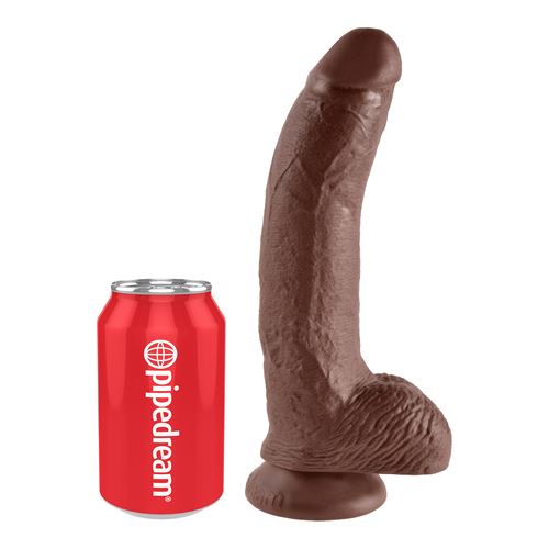 king-cock---dildo-met-zuignap-en-ballen---23-cm