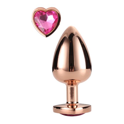 gleaming-love-rose-gold-plug-medium