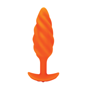 b-Vibe - Swirl - Vibrerende buttplug (Oranje)