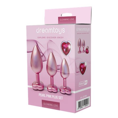 dream-toys---gleaming-love---aluminium-buttplug-set-met-siersteen---3-stuks