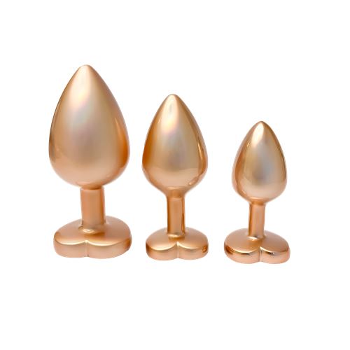 dream-toys---gleaming-love---aluminium-buttplug-set-met-siersteen---3-stuks