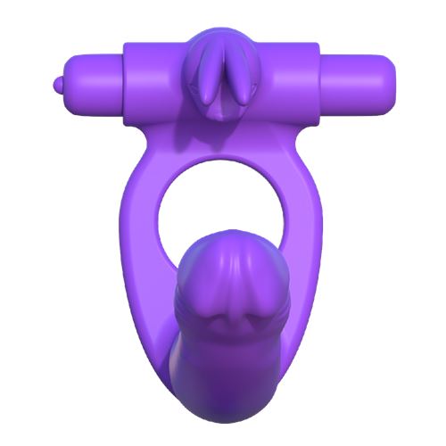 fantasy-c-ringz-silicone-double-penetrator-rabbit-purple