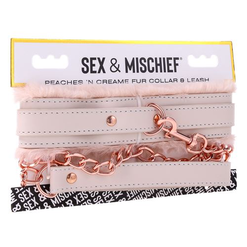 peaches-n-creame-fur-collar-leash