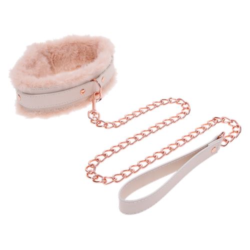 peaches-n-creame-fur-collar-leash