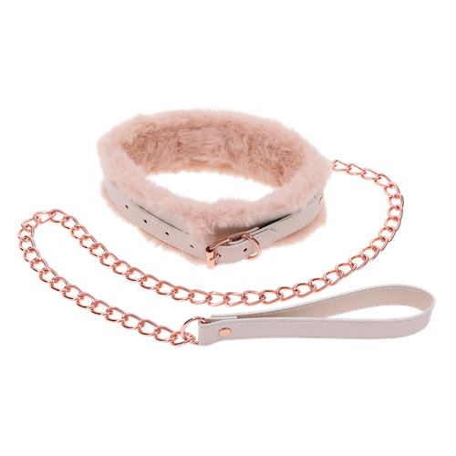 peaches-n-creame-fur-collar-leash