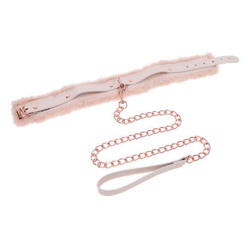 peaches-n-creame-fur-collar-leash