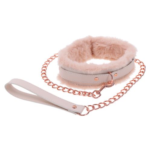 peaches-n-creame-fur-collar-leash