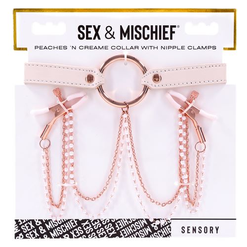 peaches-n-creame-collar-with-nipple-clamps