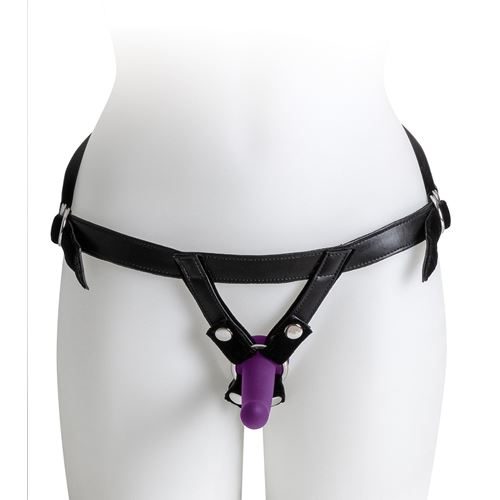 virgite-universal-harness-with-purple-dildo-size-s-purple