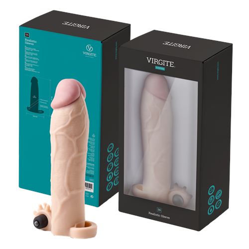 virgite-s6-realistic-vibrating-penis-sleeve-s6-21-cm-flesh