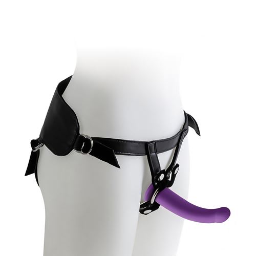 virgite-universal-harness-with-purple-dildo-set-sizes-s-m-l-purple